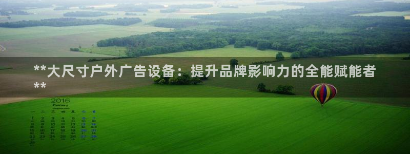 杏宇平台提现为什么这么久呢：**大尺寸户外广告设备：提升品牌影响力的全能赋能者
**