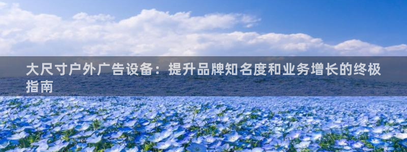 杏宇官方平台官网入口：大尺寸户外广告设备：提升品牌知名度和业务增长的终极
指南