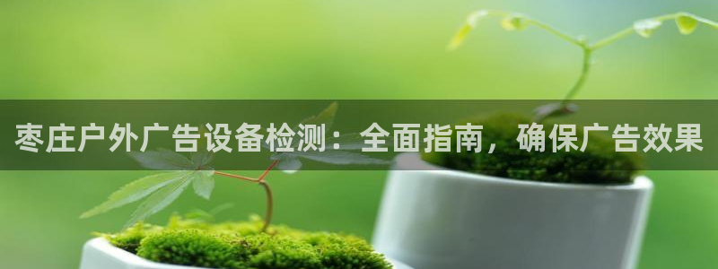 杏宇平台登陆：枣庄户外广告设备检测：全面指南，确保广告效果