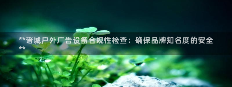 杏宇平台主管：**诸城户外广告设备合规性检查：确保品牌知名度的安全
**